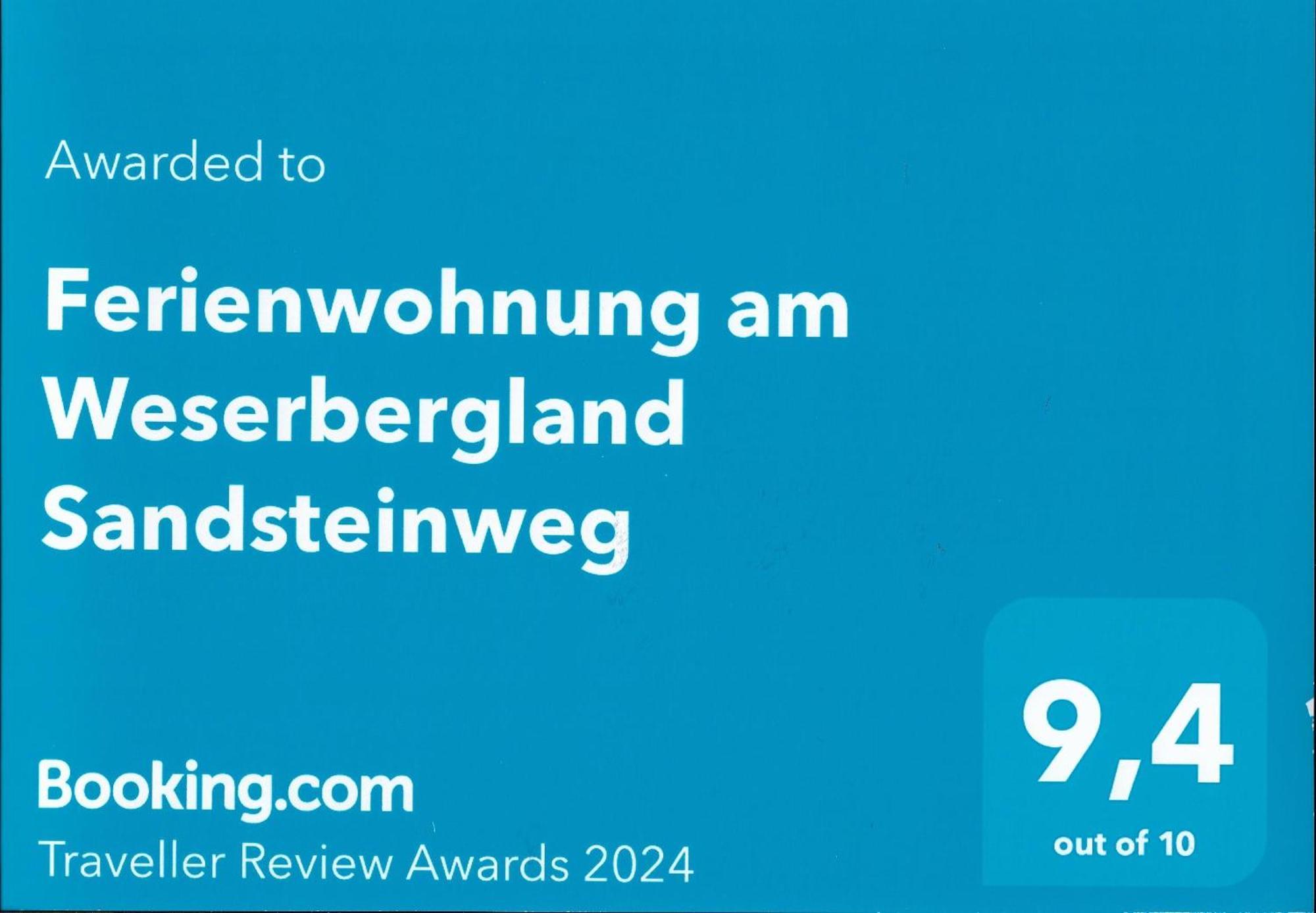 Ferienwohnung Am Weserbergland Sandsteinweg Arholzen Kültér fotó